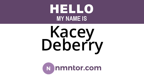 Kacey Deberry