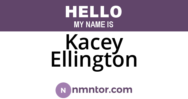 Kacey Ellington
