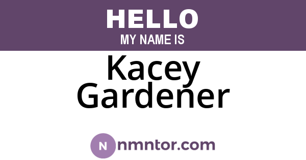Kacey Gardener