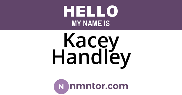 Kacey Handley