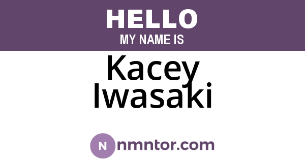 Kacey Iwasaki