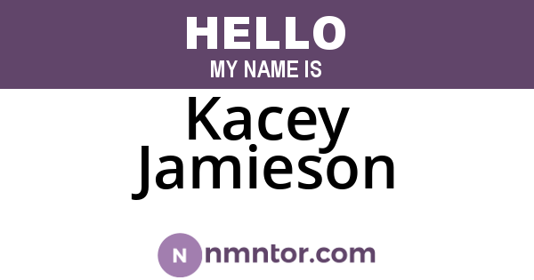 Kacey Jamieson
