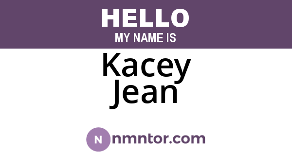Kacey Jean