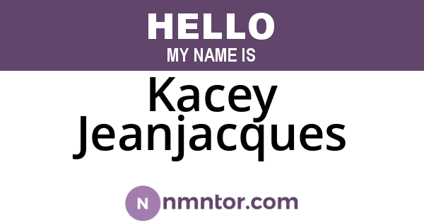 Kacey Jeanjacques