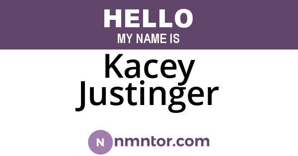 Kacey Justinger