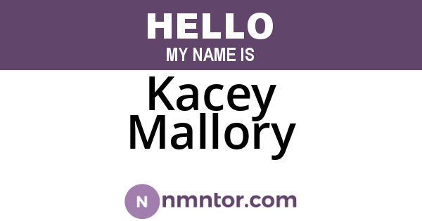 Kacey Mallory