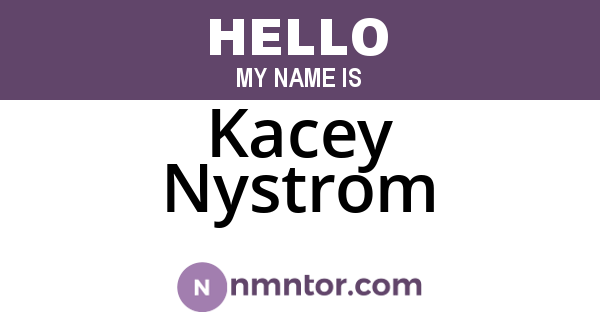 Kacey Nystrom