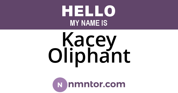 Kacey Oliphant