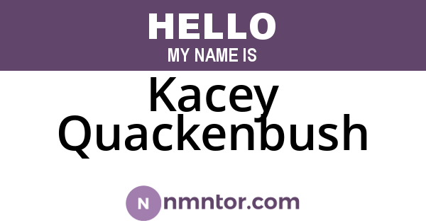 Kacey Quackenbush