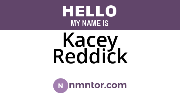 Kacey Reddick