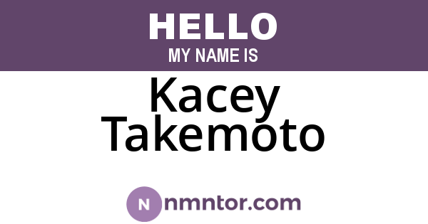 Kacey Takemoto