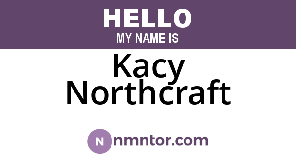 Kacy Northcraft