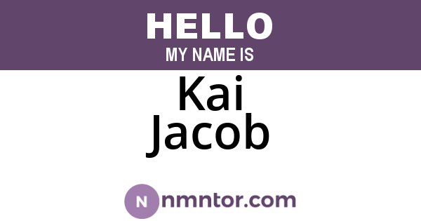 Kai Jacob