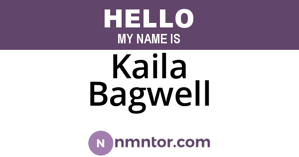 Kaila Bagwell