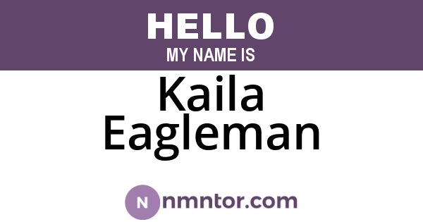 Kaila Eagleman