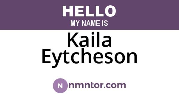 Kaila Eytcheson