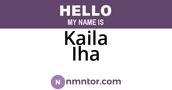 Kaila Iha