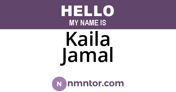 Kaila Jamal