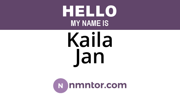 Kaila Jan