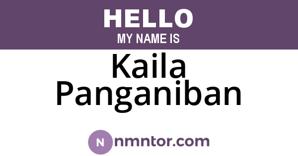 Kaila Panganiban