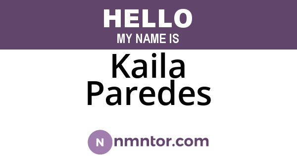Kaila Paredes