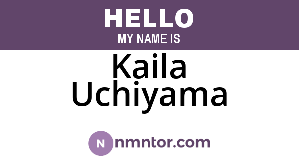 Kaila Uchiyama