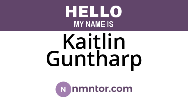 Kaitlin Guntharp