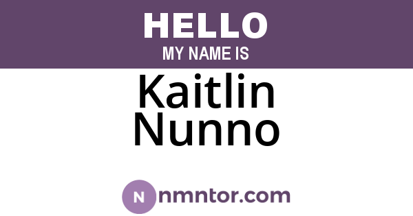Kaitlin Nunno