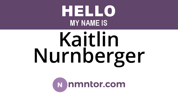 Kaitlin Nurnberger