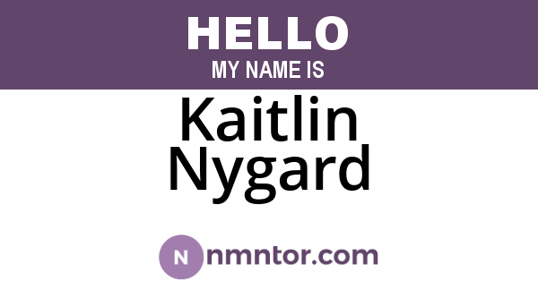 Kaitlin Nygard