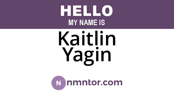 Kaitlin Yagin