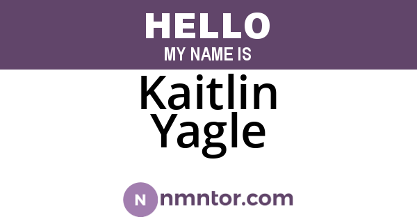 Kaitlin Yagle