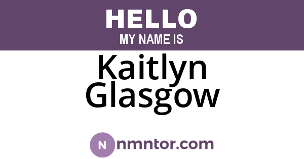 Kaitlyn Glasgow