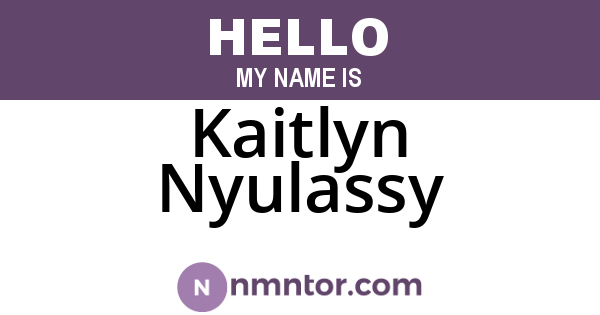 Kaitlyn Nyulassy