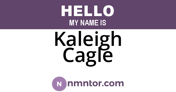 Kaleigh Cagle