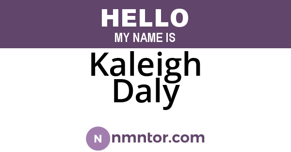 Kaleigh Daly