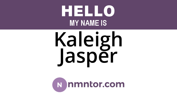 Kaleigh Jasper