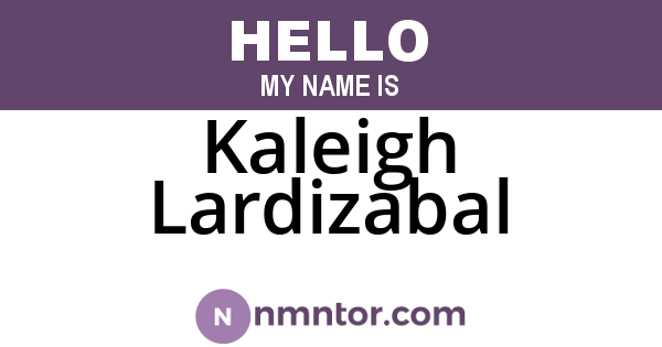 Kaleigh Lardizabal