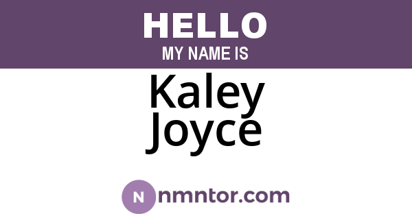 Kaley Joyce
