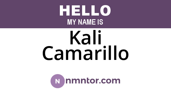 Kali Camarillo