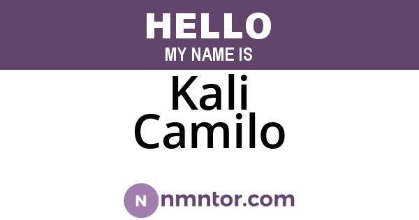 Kali Camilo