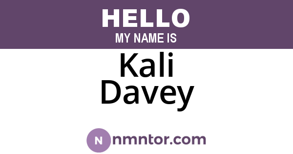 Kali Davey