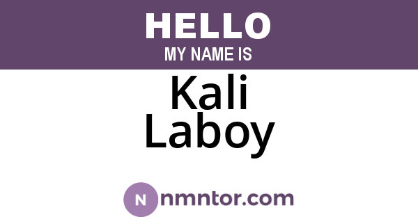 Kali Laboy