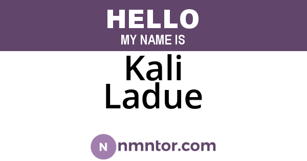 Kali Ladue