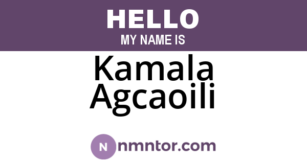 Kamala Agcaoili