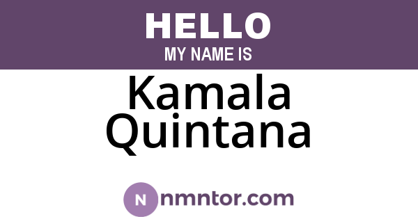 Kamala Quintana