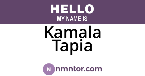 Kamala Tapia