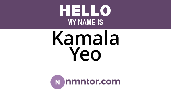 Kamala Yeo