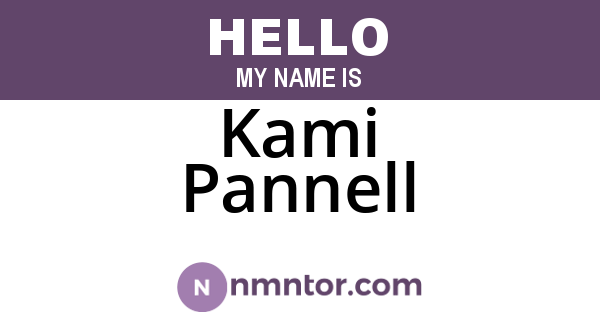 Kami Pannell
