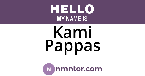 Kami Pappas